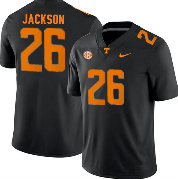 Tennessee Volunteers #26 Theo Jackson College Football Jerseys Stitched Sale-Black